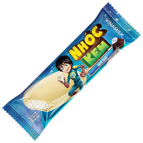 4 Thùng Nhóc Kem Vinamilk Dừa Socola Que 70ml