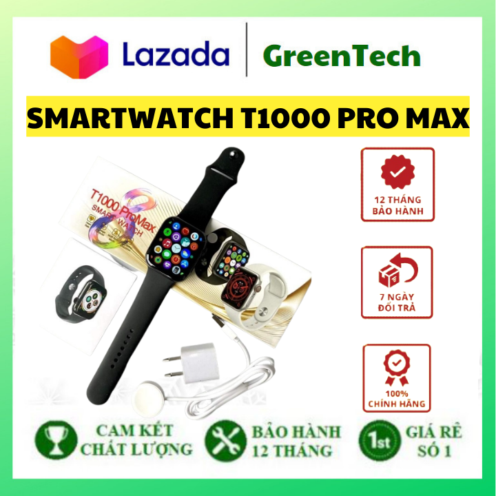 Mẫu Mới Đồng Hồ Thông Minh Bluetooth T1000 PRO MAX Chống Nước - Viền ...
