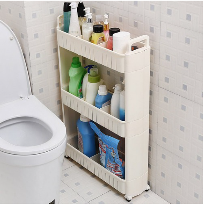 Kệ 3 tầng để đồ đa năng có bánh xe