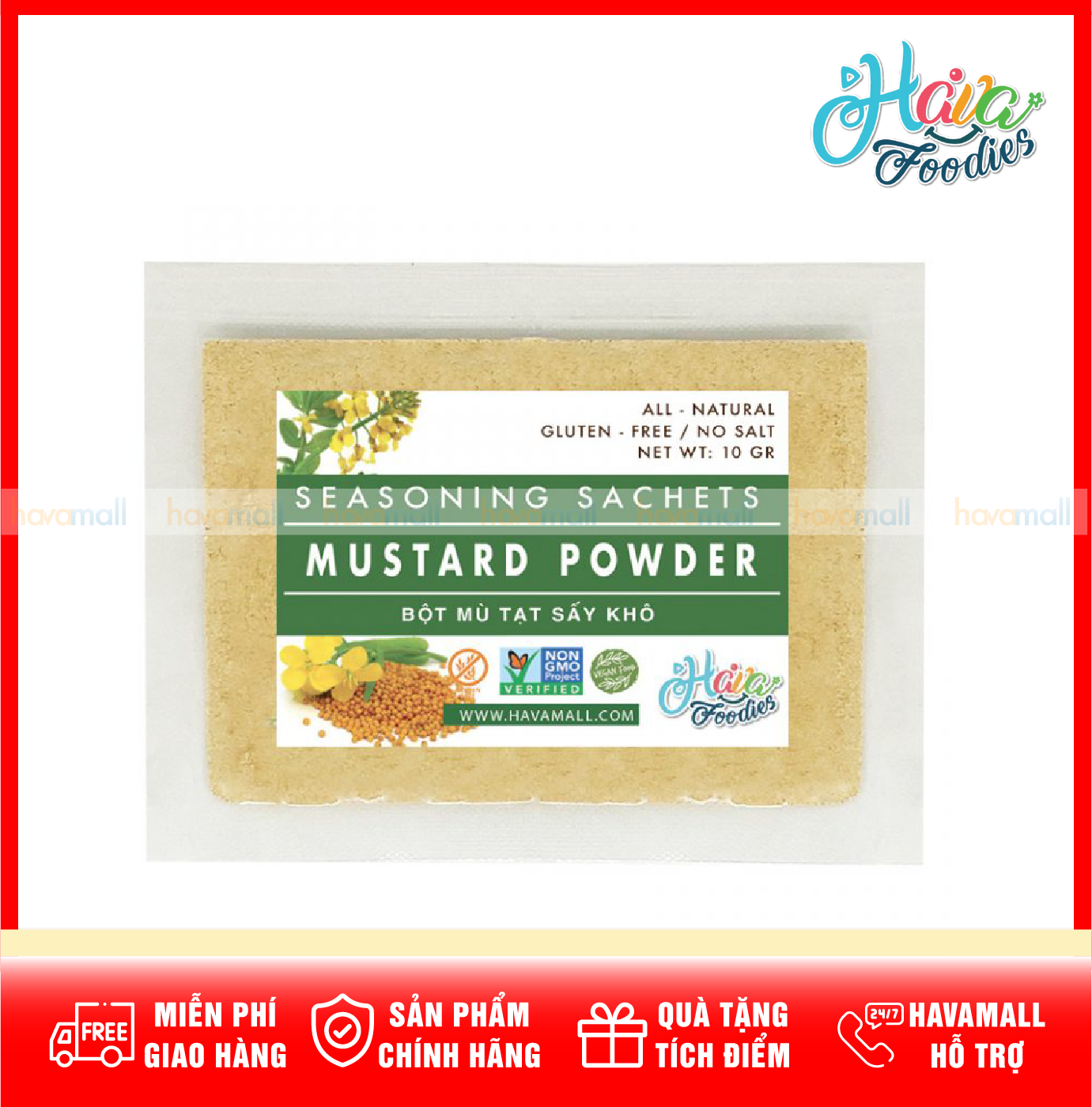 Bột Mù Tạt Vàng Havafoodies – Mustard Powder