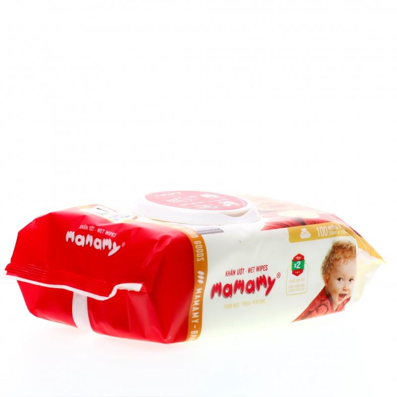 COMBO 10 GÓI Khăn Ướt Mamamy 100 Tờ CÓ MÙI