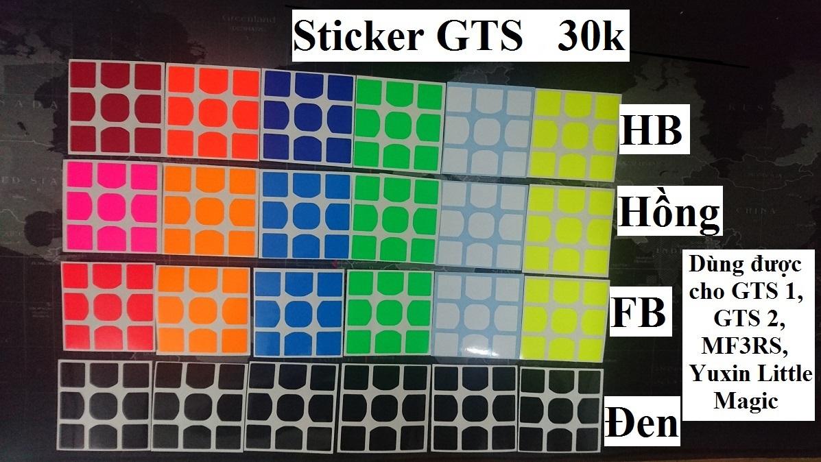LongSheng Phụ Kiện Rubik. Sticker Rubik 3x3x3