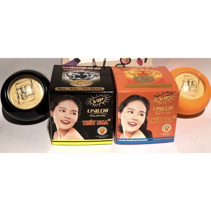 Kem Linh Chi Thúy Nga Dưỡng Trắng Da (Đen - Cam) (002)