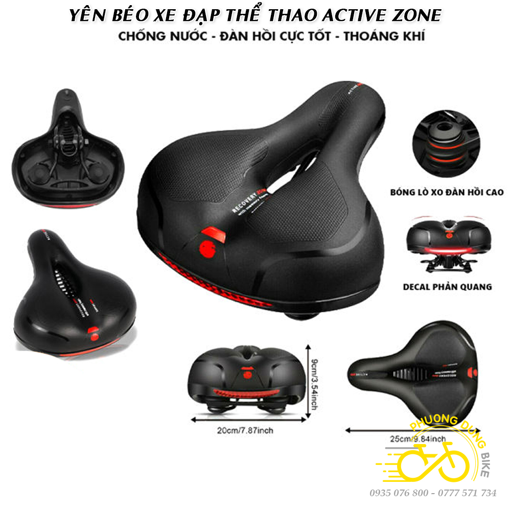 Yên béo xe đạp thể thao ACTIVE ZONE (Yên mềm)