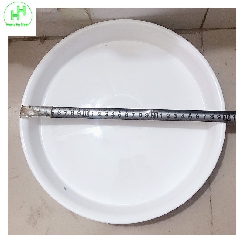 3 Khay (Đĩa) Lót Đế Chậu D300 - Màu Trắng