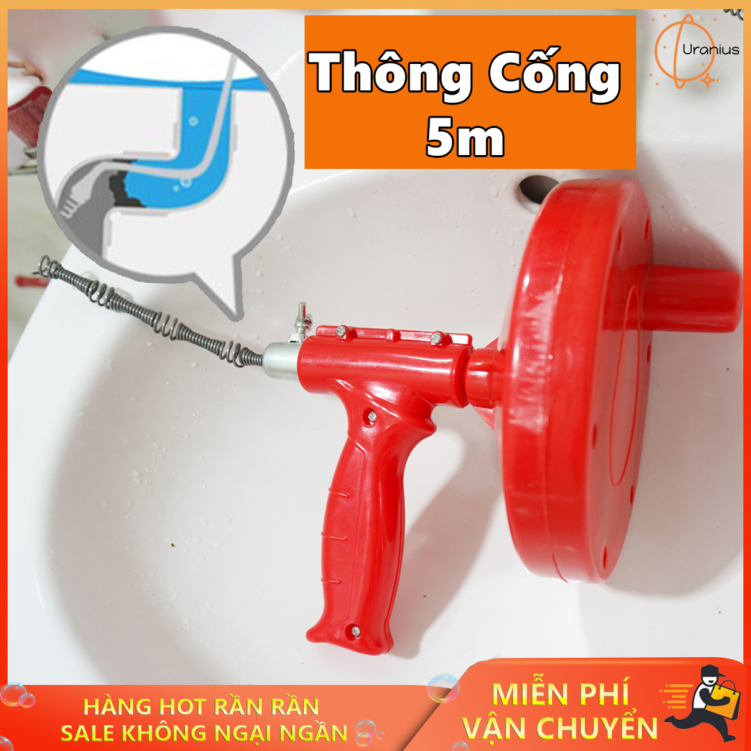 Cáp thông cống, dụng cụ thông cống 15m cây thông tắc bồn cầu, Thông Tắc Cống. Thông Cống Nghẹt. Dụng Cụ, Máy Thông Cống Dây Dài 5m Chuyên Nghiệp Dạng Lò Xò, Dễ Dàng Sử Dụng, Thông Tấc Nhanh Chóng Chỉ Trong 5s