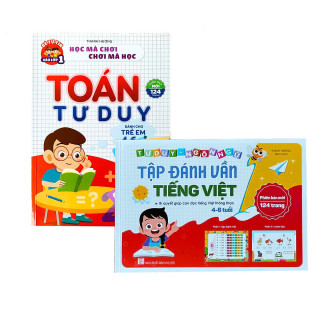 Combo Sách Tập Đánh Vần Tiếng Việt Và Toán Tư Duy Cho Trẻ Tự Tin Vào Lớp 1 Từ 4 đến 6 tuổi thumbnail