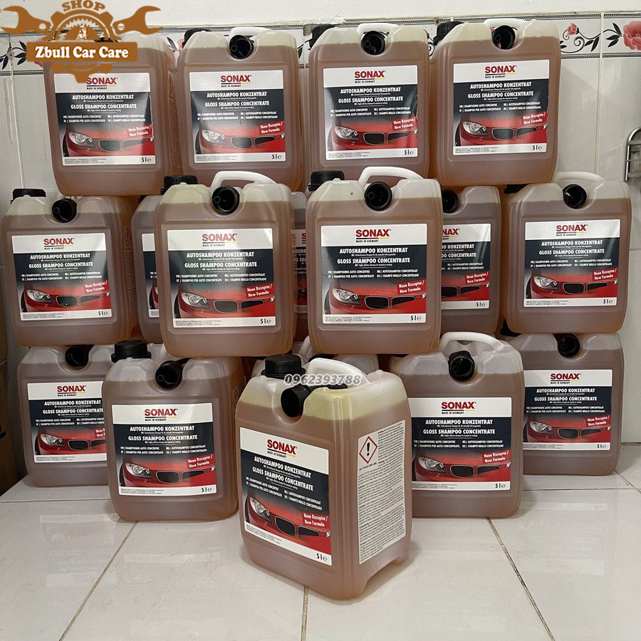 Can nước rửa xe Sonax Gloss shampoo 5 lít