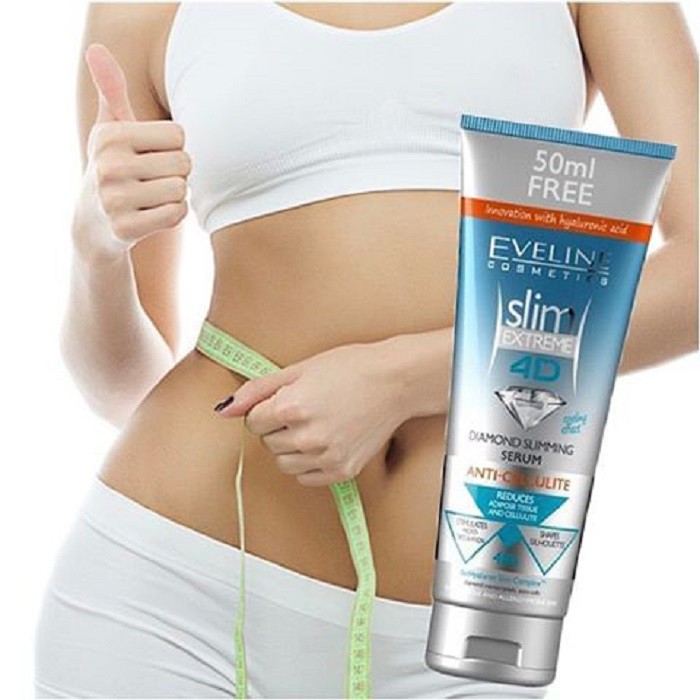 Kem tan mỡ bụng đùi Eveline Slim Extreme 4D Nga 250ml