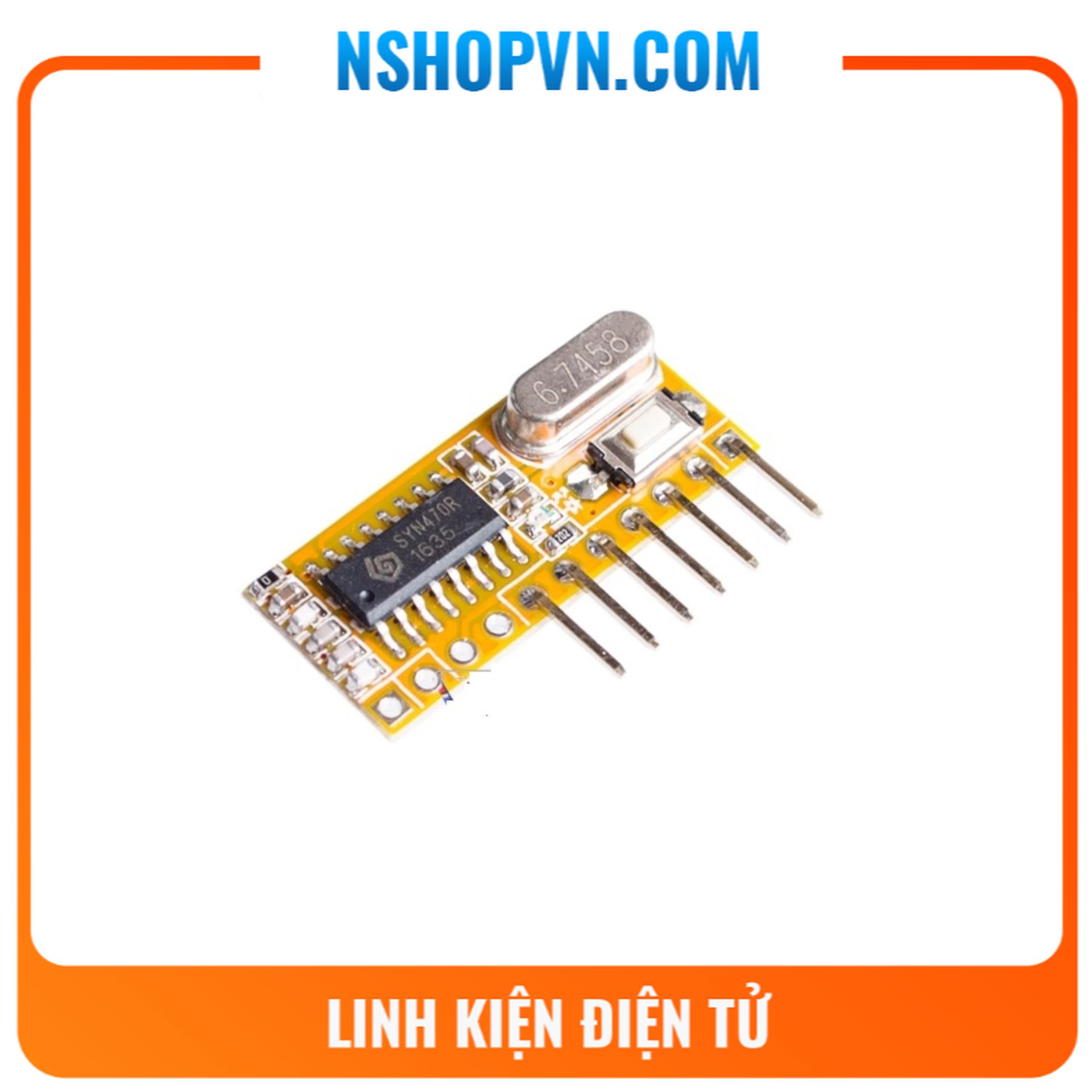 Mạch rf 433khz học lệnh rxc6 5v