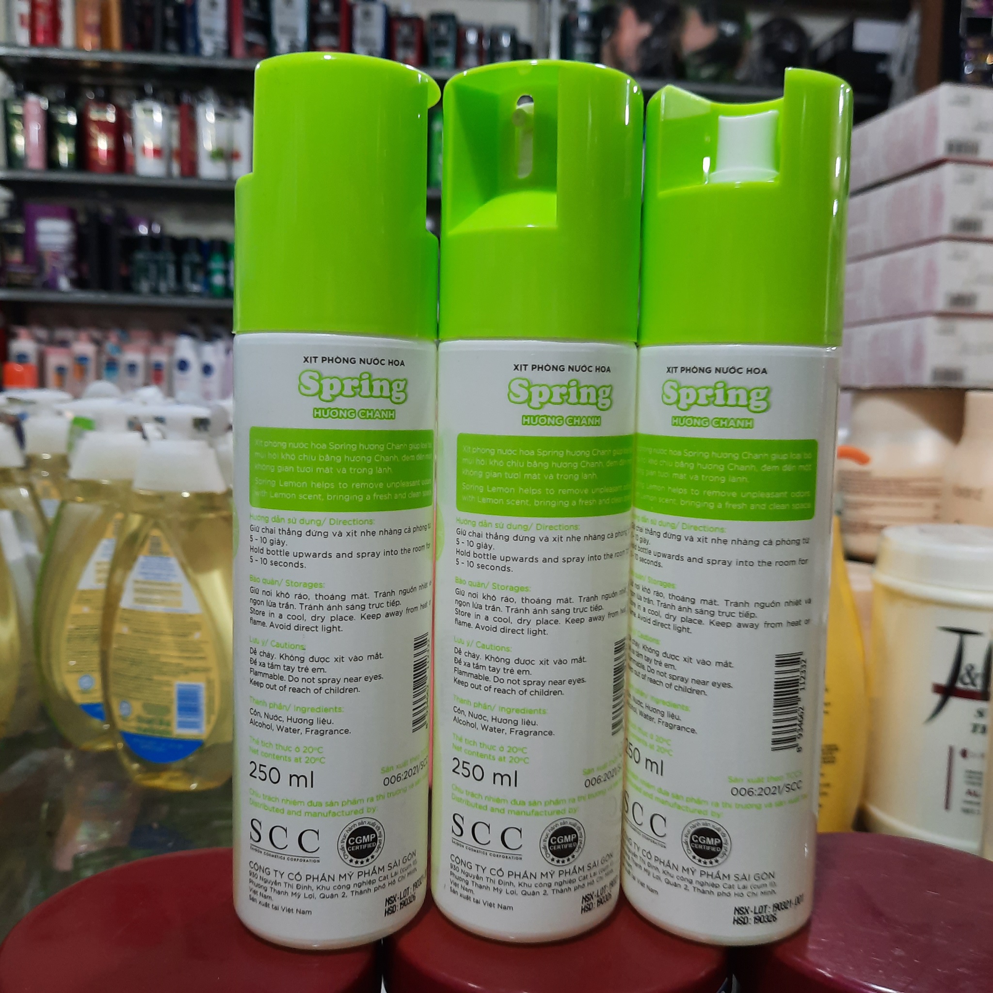 Xịt phòng Spring hương chanh 225ml