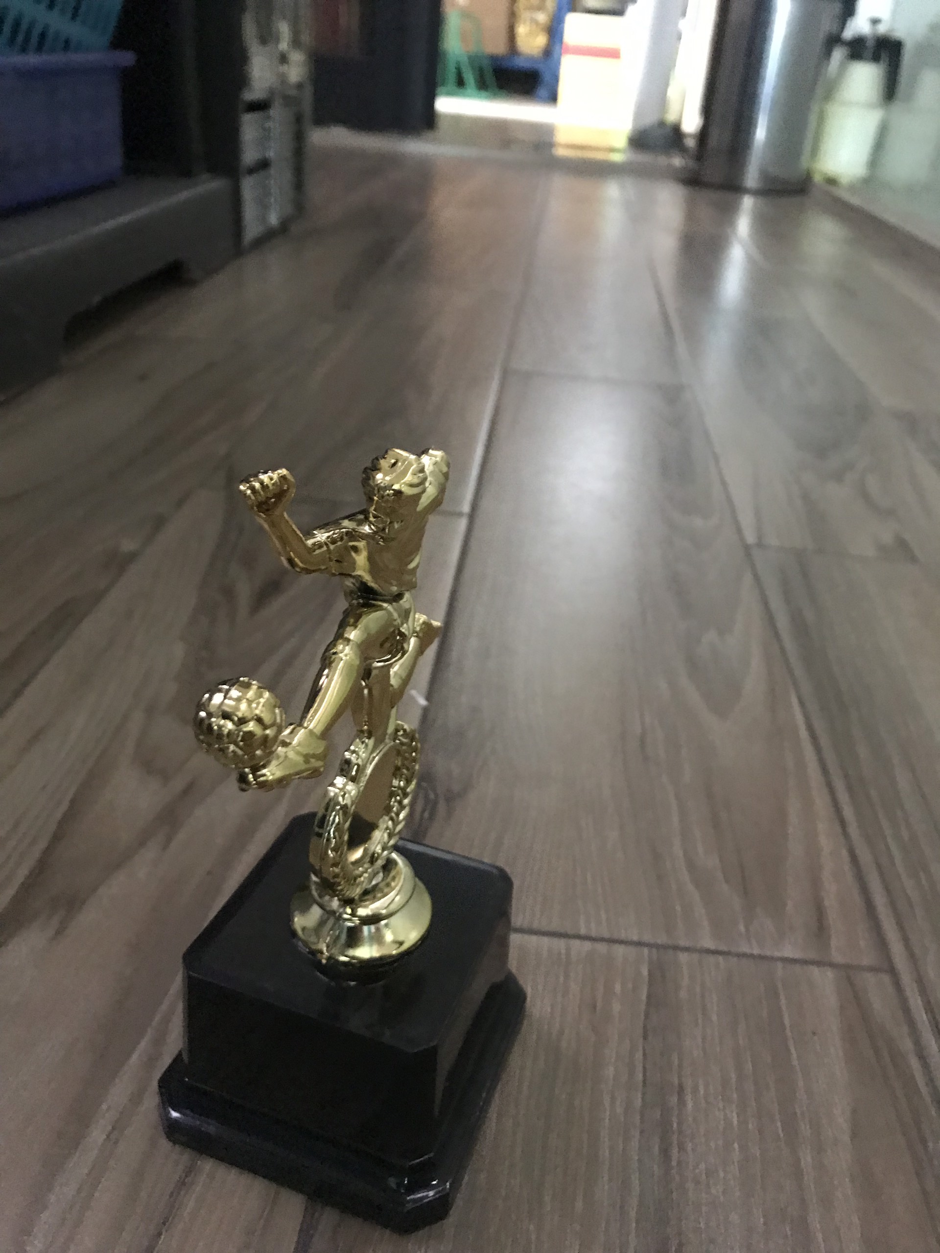 Cup thể thao  bóng đá bằng nhựa (vàng)