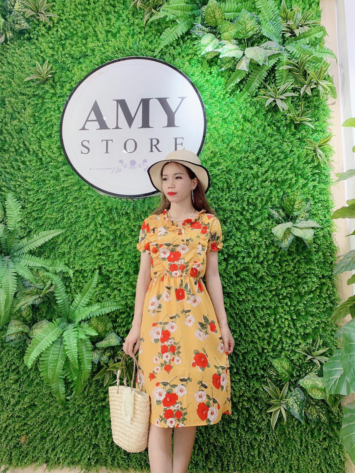 (Ảnh thật) Đầm Hoa Váy Hoa Cột Nơ Dễ Thương