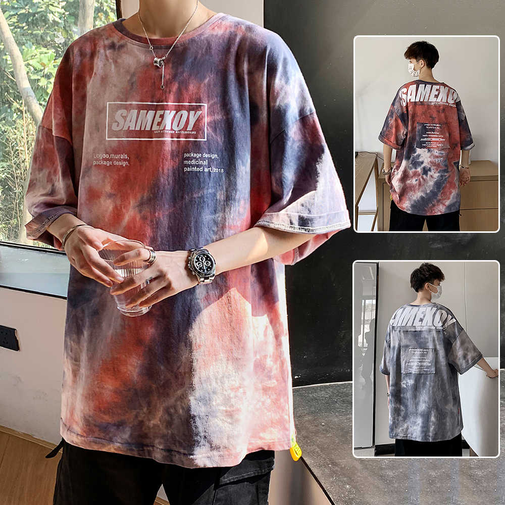 Áo Thun Nam Loang Màu Tay Lỡ Siêu Hot In Họa Tiết Nổi Bật Mẫu Mới 2024 Thời Trang 4MENHCM AO TOP NAM 90000168