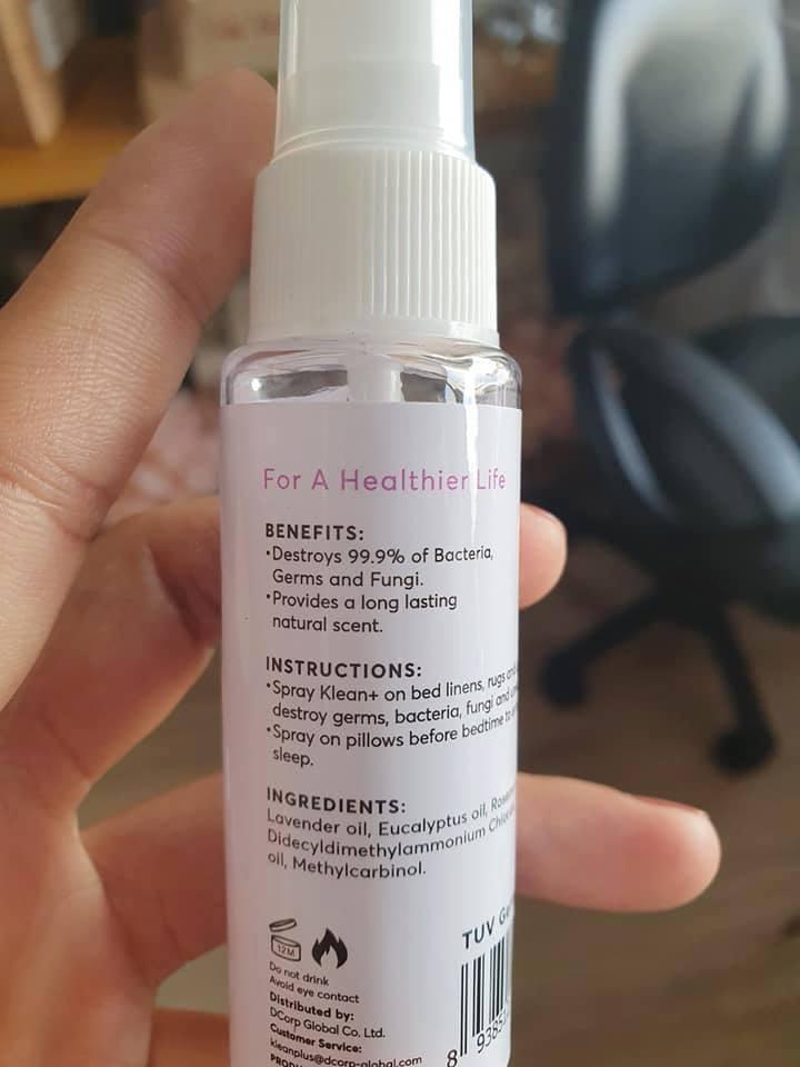 Nước  Xịt Tay Diệt Khuẩn KLEAN