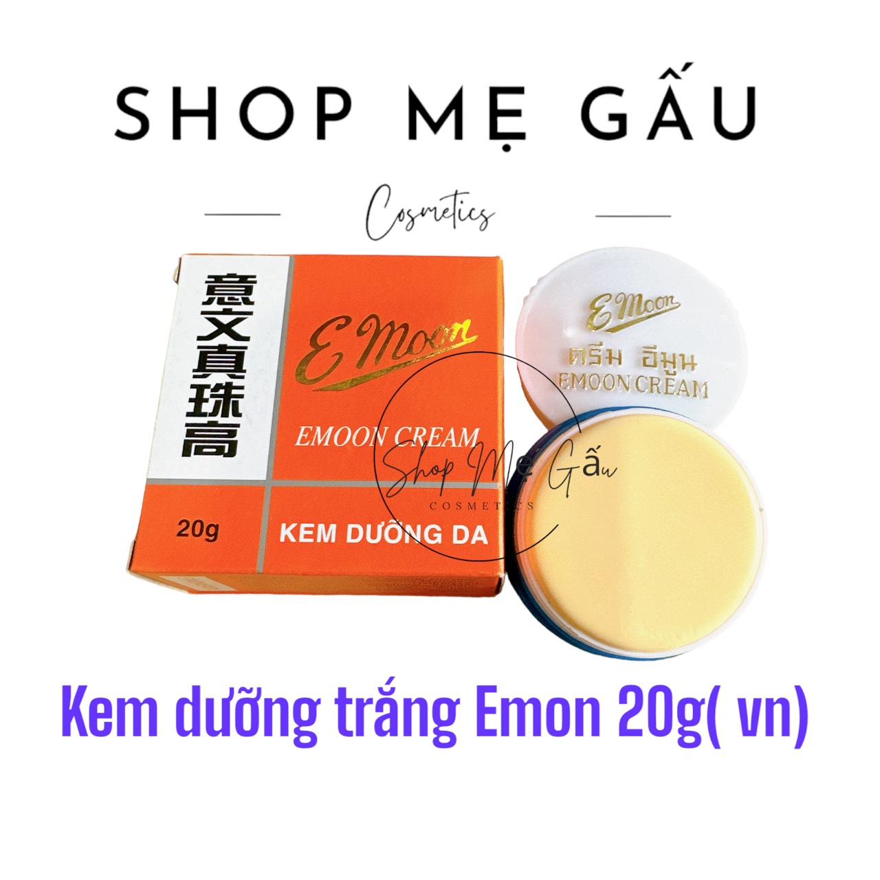 Lẻ 1 hộp kem one, pop, xù, emon 20g vn