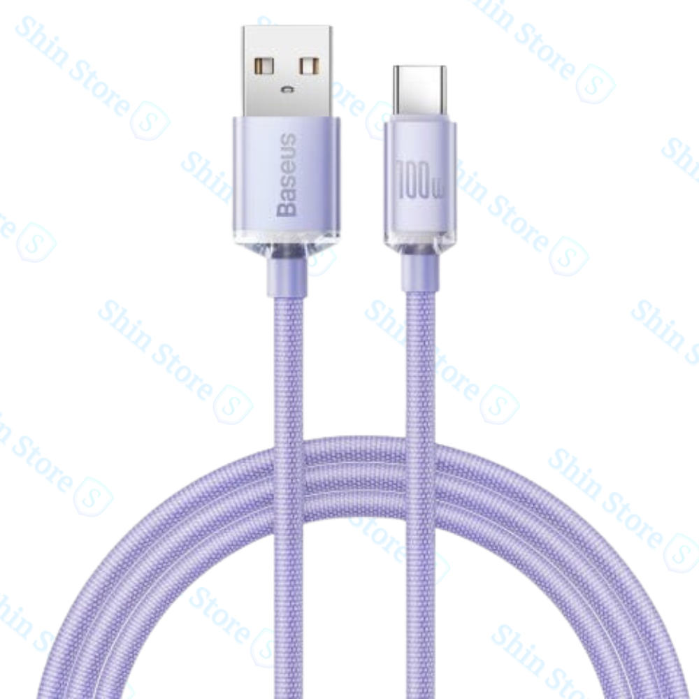 Dây cáp sạc nhanh siêu bền BASEUS 100W USB Type C 5A - Shin Store