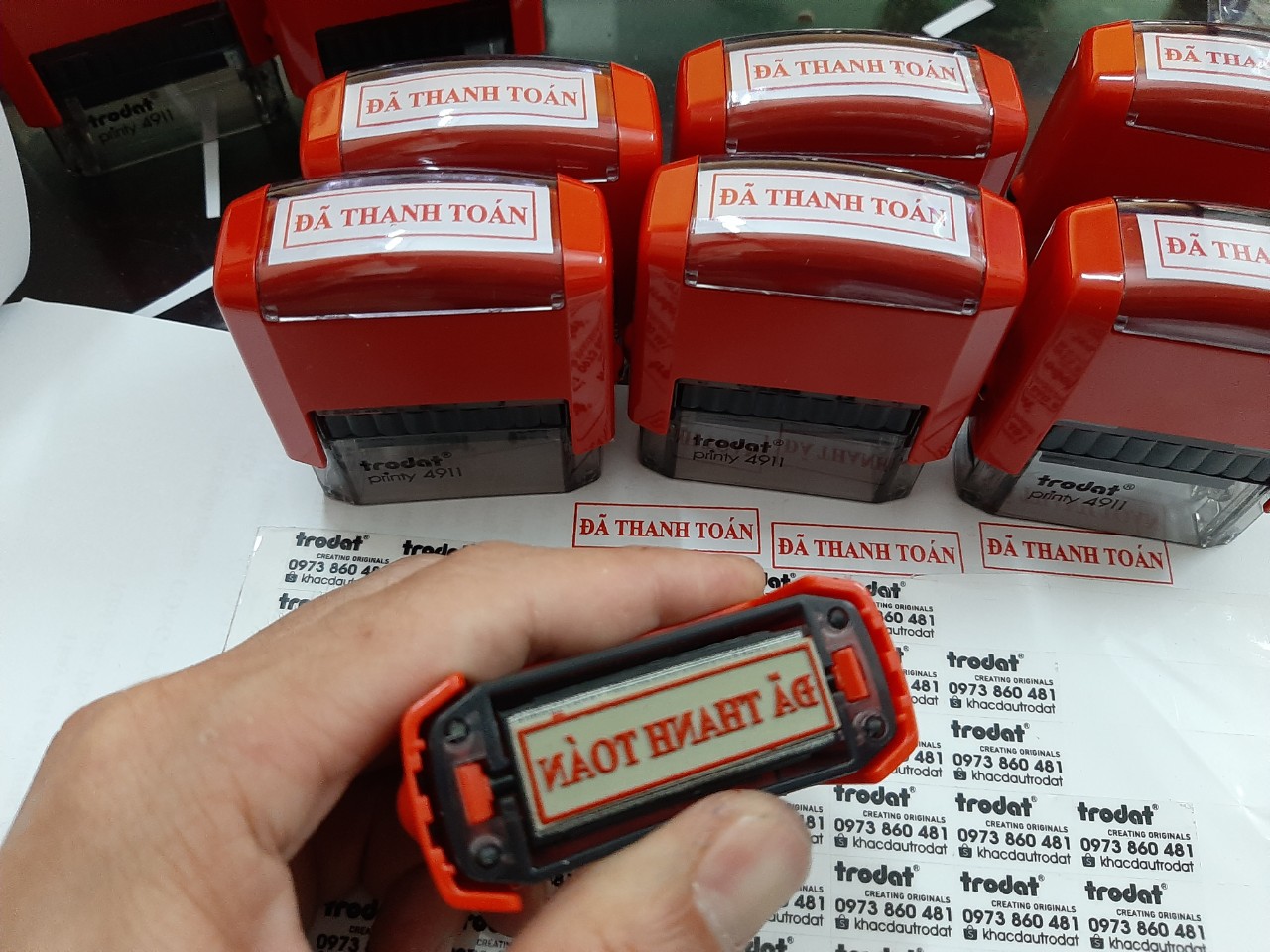 Con dấu ĐÃ THANH TOÁN Trodat 4911 (Loại tốt)