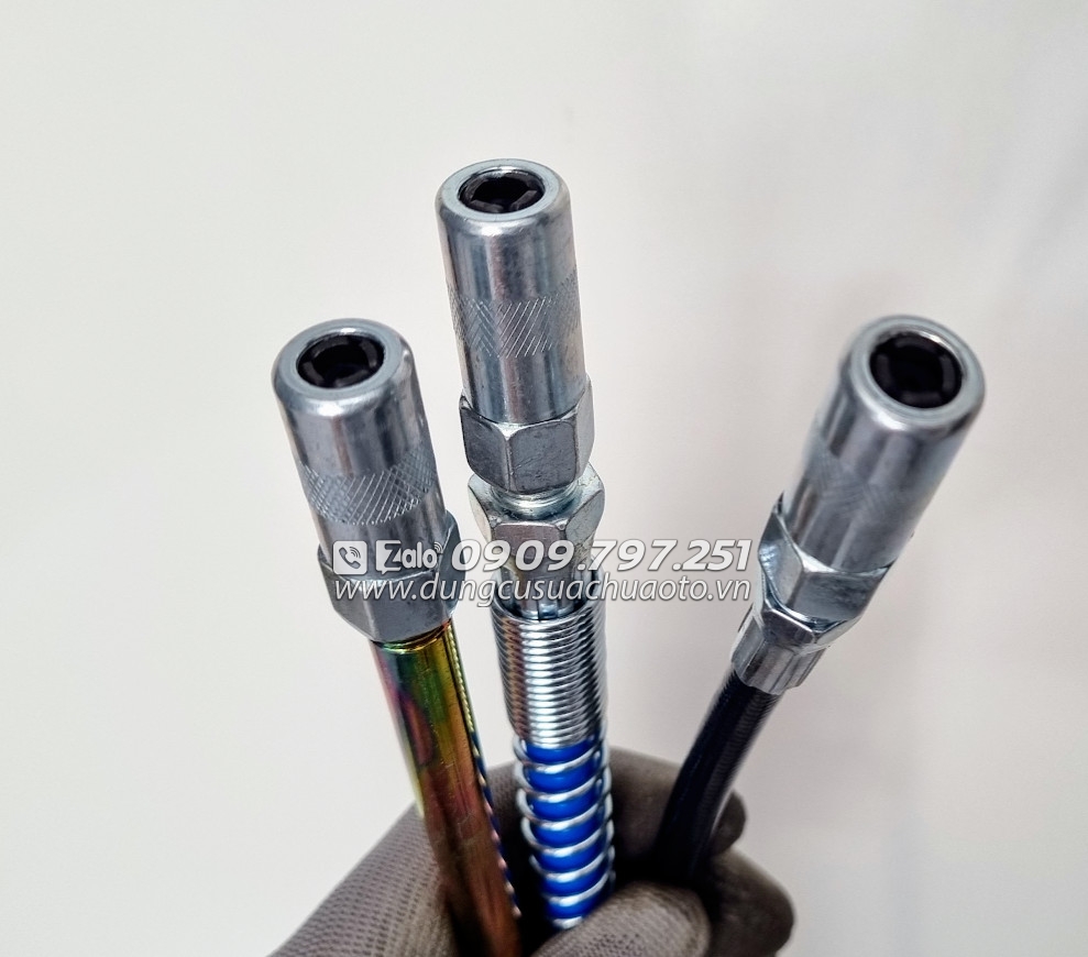Dây bơm mỡ bò và đầu bơm mỡ