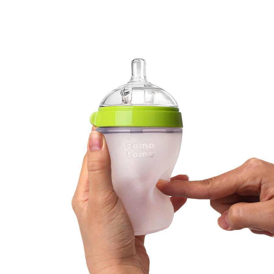 Combo 02 Bình sữa comotomo siêu mềm 250ml màu Xanh