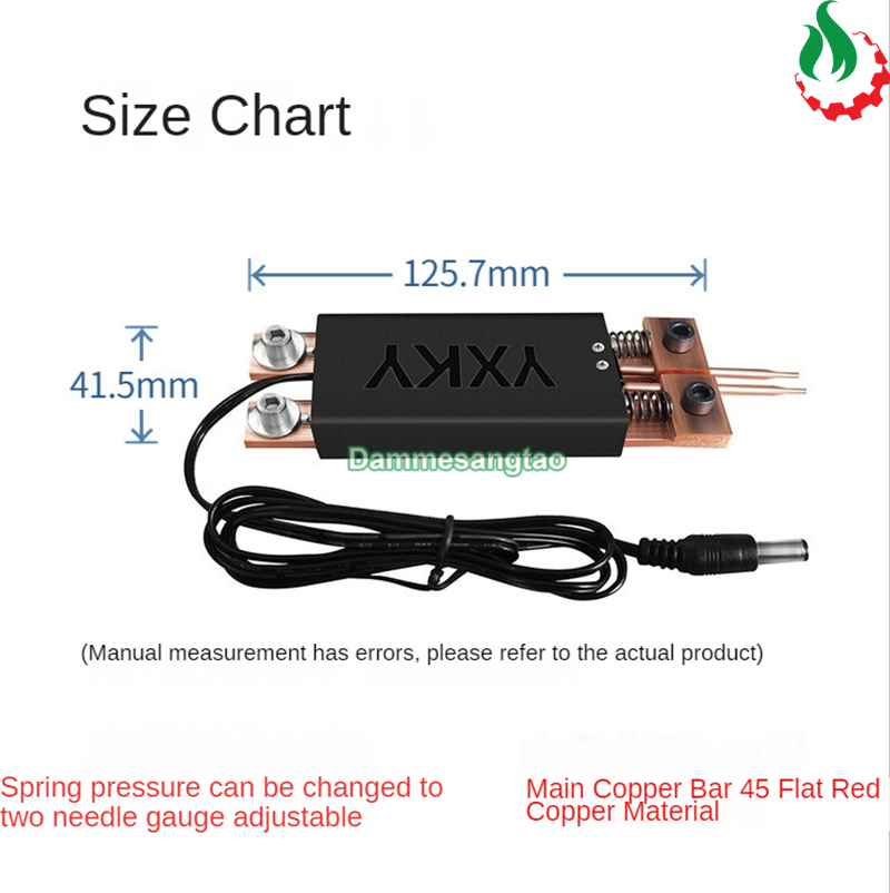 (C2-7)Tay hàn cell pin cân lực đồng đỏ (Có kim hàn)