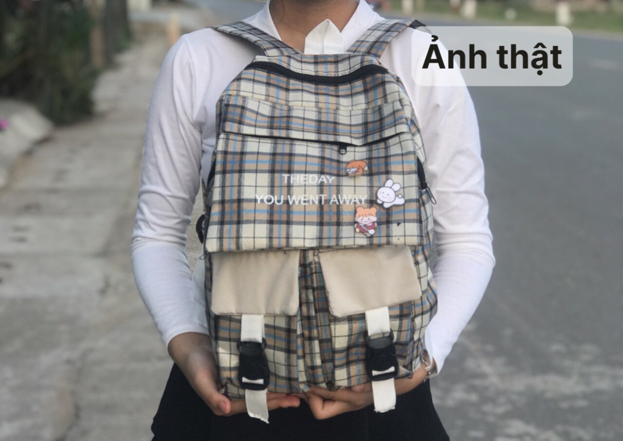 BALO CARO THE DAY VẢI KAKI (không kèm sticker)