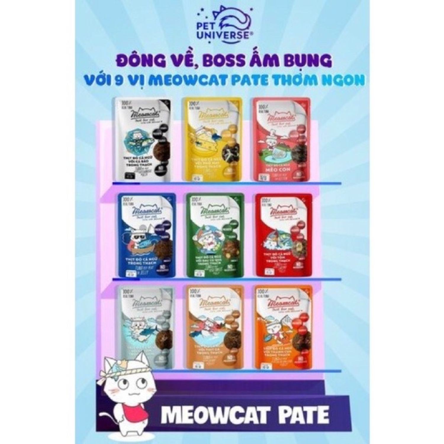 [ 70gr ] Pate Meowcat cho mèo 9 vị cực ngon 😻😻