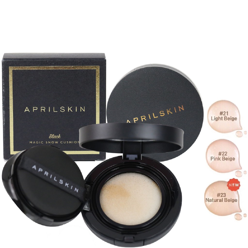 phấn nước april skin black magic snow cushion mẫu mới