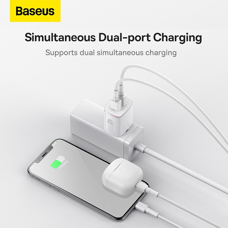 Củ Sạc Baseus Compact Charger 2 Cổng USB 10.5W