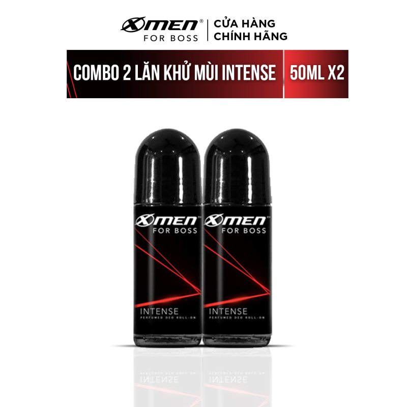 Combo 2 Lăn khử mùi X-men For Boss 50ml - Hương Intense nhập khẩu