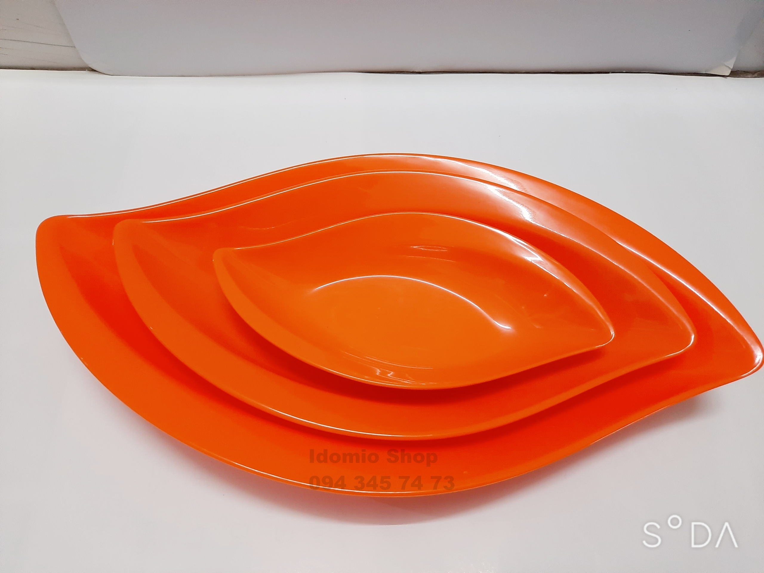 5 Dĩa Nhựa Hình Lá Melamine - Fataco