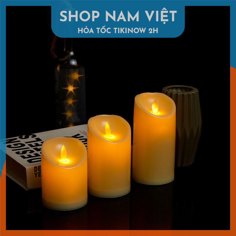 Đèn LED Nến Điện Tử Tim Lắc