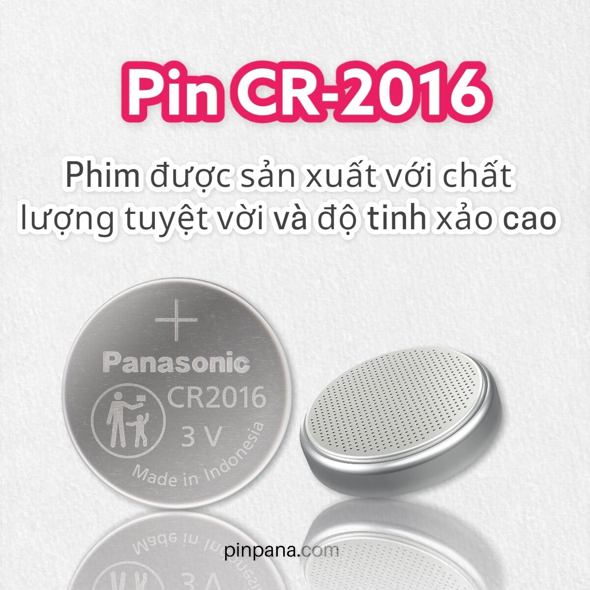 Pin micro Lithium Panasonic 3V CR-2016, CR2016