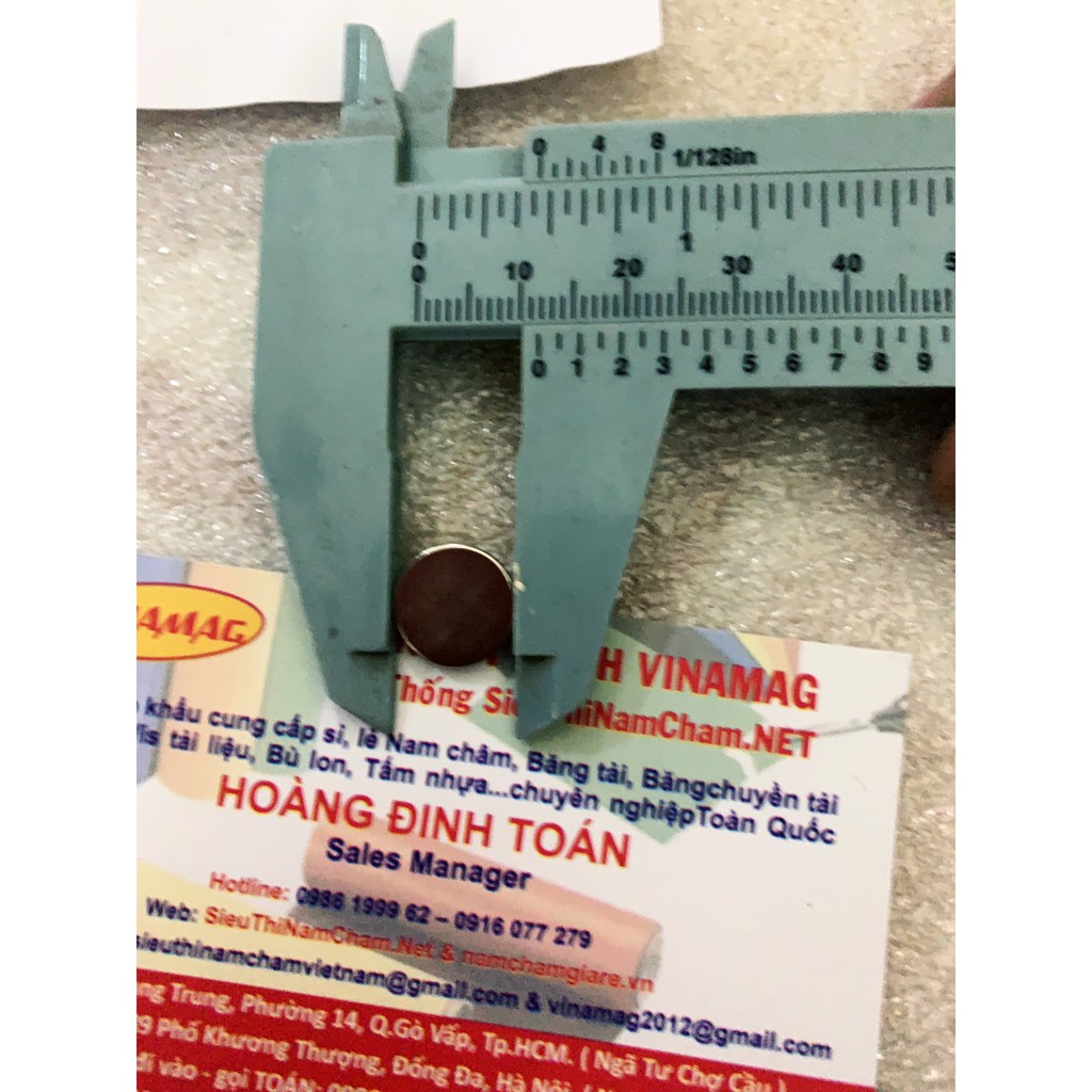 Nam châm viên 12x1mm set 10 viên