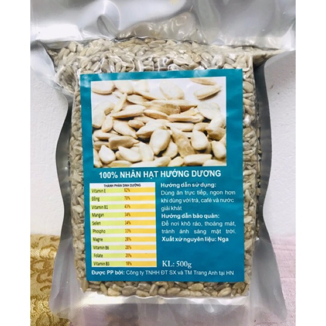 1kg Nhân hạt hướng dương sống Canada