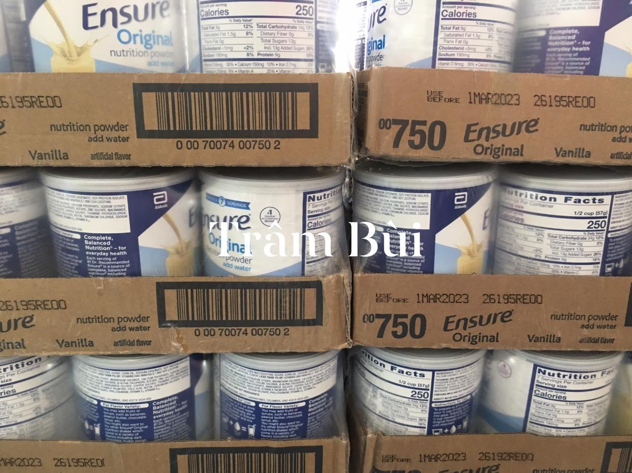 (LỐC 6 LON ) ENSURE ORIGINAL 397gr MẪU MỚI- DATE 2023