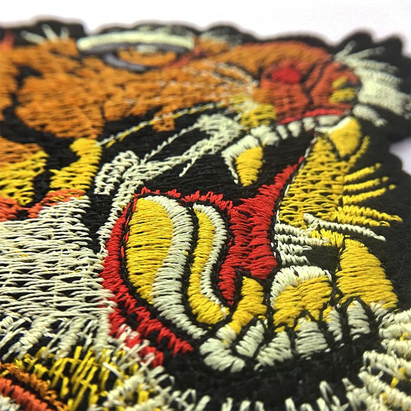 Sticker thêu đầu hổ (Size N)
