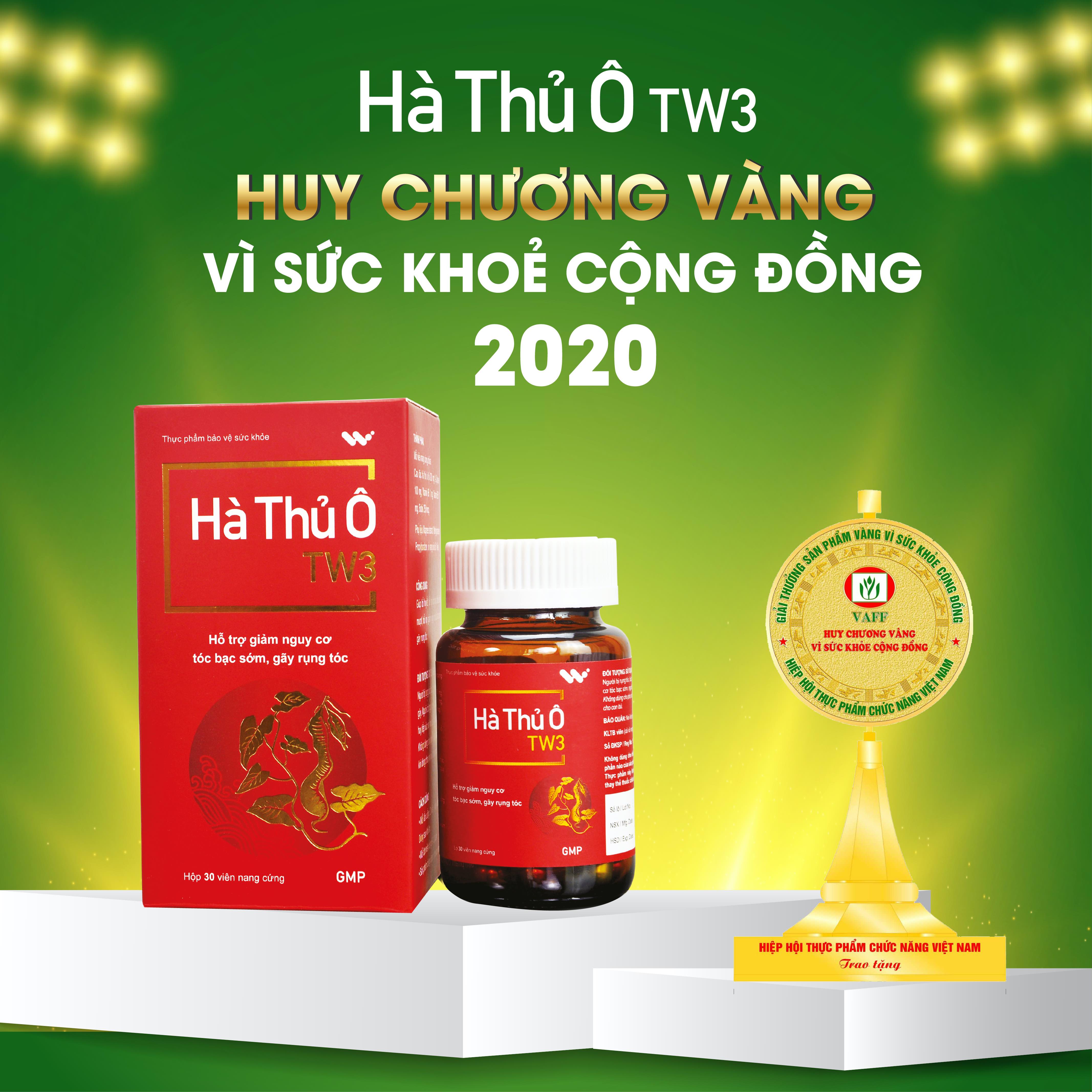 HÀ THỦ Ô TW3 (lọ 60 viên) - Chống Rụng Tóc, Hỗ Trợ Mọc Tóc