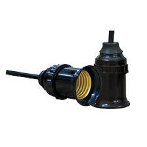 Bộ 2 đuôi đèn treo tiêu chuẩn kín nước E27 Đen
