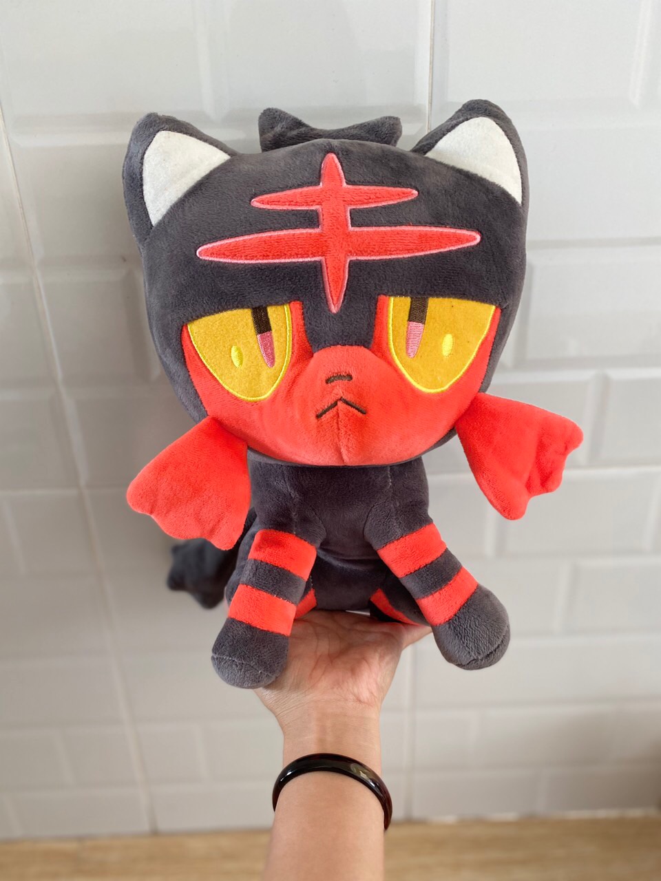 [HCM]Gấu bông pokemon mèo đen Litten size to