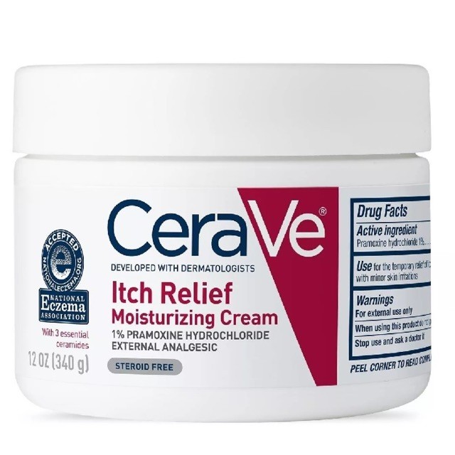 KEM DƯỠNG CERAVE ITCHY RELIEF MOISTURIZING CREAM 340G