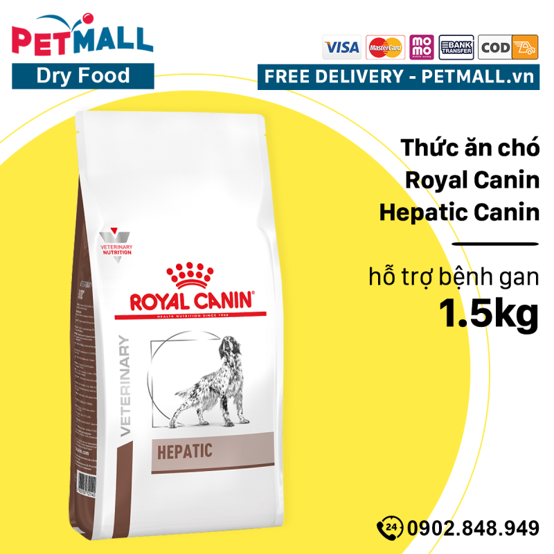 Thức ăn chó Royal Canin Hepatic Canin 1.5kg - hỗ trợ bệnh gan Petmall