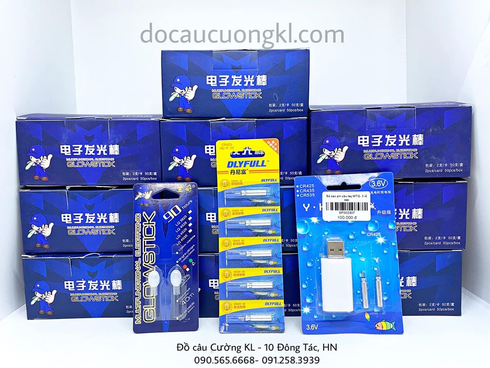 Đèn led câu cá 90h bóng tròn dùng pin CR425