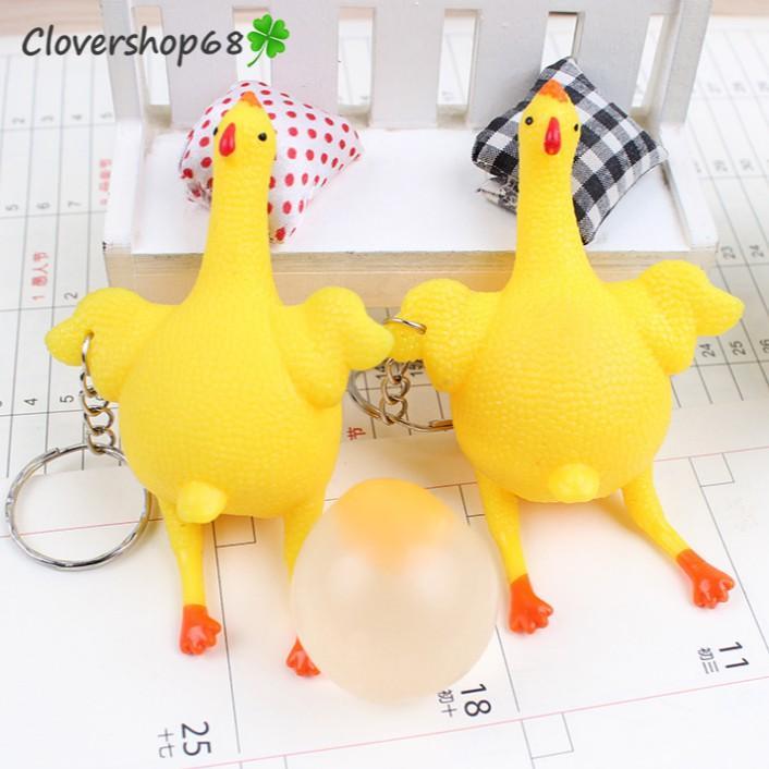 Combo 2 Móc khóa gà đẻ trứng dễ thương