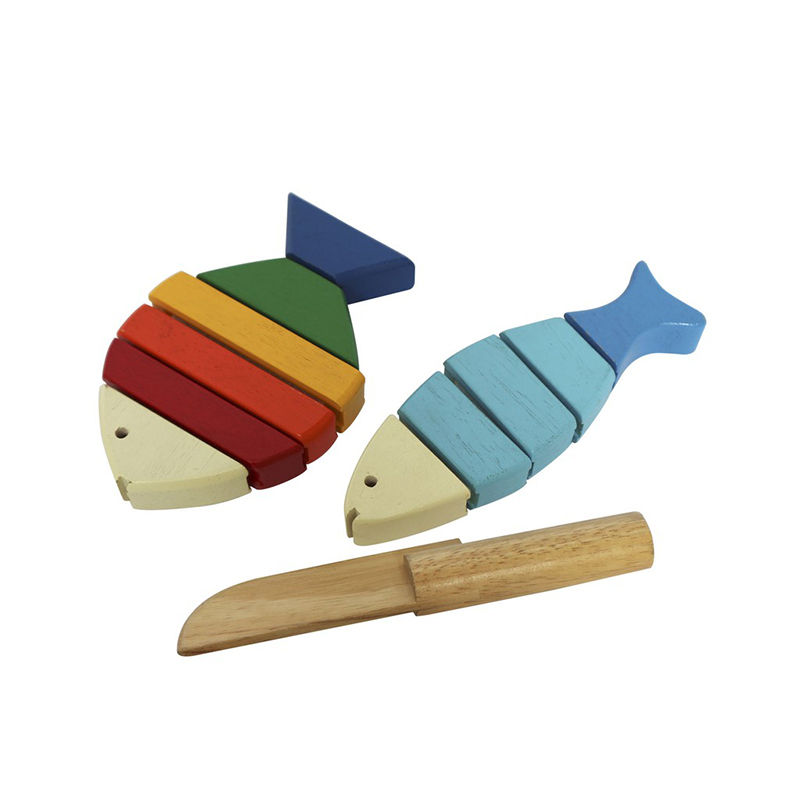 Bộ đồ chơi cắt 2 cá bằng gỗ Winwintoys 63032