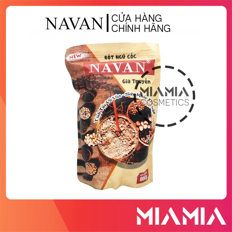 Ngũ cốc dinh dưỡng navan chính hãng dạng bịt 800gr - ngũ cốc lợi sữa sau sinh