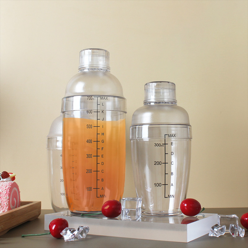 Bình lắc Shaker nhựa, dụng cụ pha chế lắc đồ uống