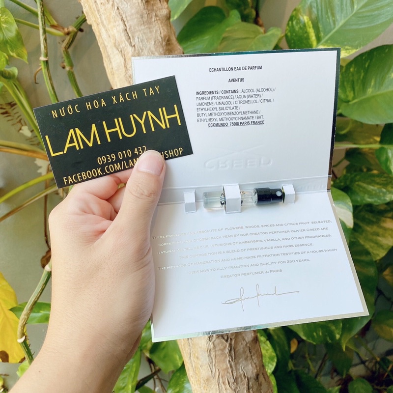 [ CHÍNH HÃNG] Vial Nước Hoa Creed Aventus 2ml