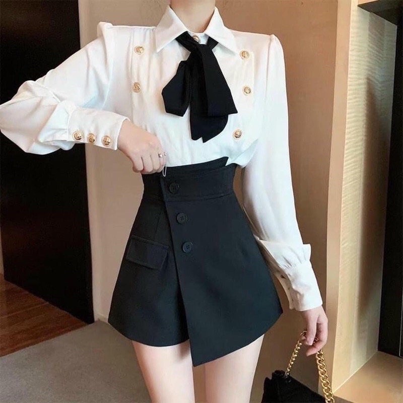 QUẦN SHORT GIẢ VÁY VẠT CHÉO 2021
