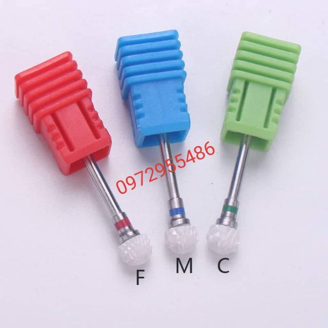 Đầu mài sứ dạng tròn mài móng